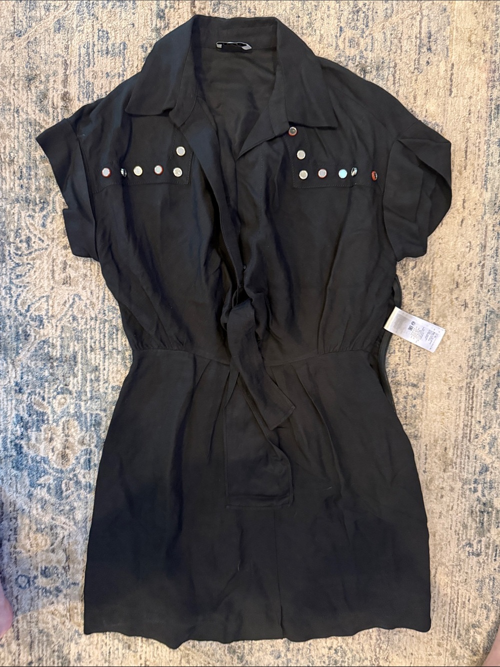 Sandro Black Mini Dress